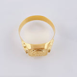 Anillo Herradura Caballo Diamantado 3.4 g / T11 Oro Amarillo 18K