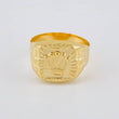 Crown Signet Ring 2.65 g / T9 1/2 Yellow Gold 18K