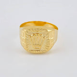 Crown Signet Ring 2.65 g / T9 1/2 Yellow Gold 18K