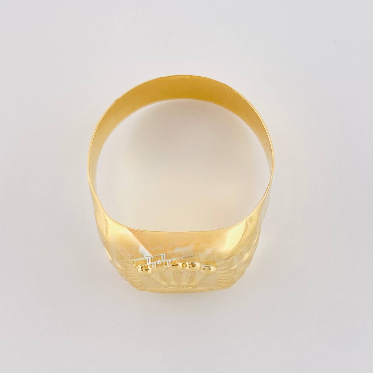 Crown Signet Ring 2.65 g / T9 1/2 Yellow Gold 18K
