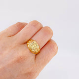Anillo Virgen Guadalupe Diamantada 3.1 g / T11 Oro Amarillo 18K