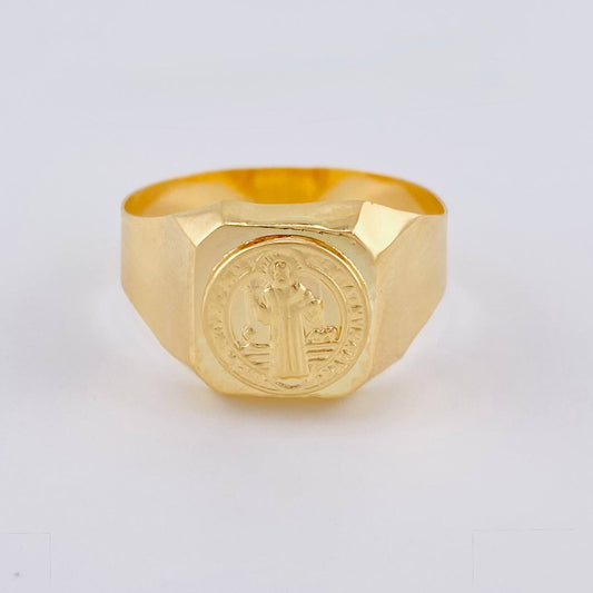 Anillo San Benito 3.05 g / T11 1/2 Oro Amarillo 18K