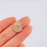 Herraje Virgen Guadalupe 2.1 g / 1/2 in Tres Oros 18K