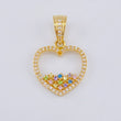 Dije Silueta Corazon 2.55 g / 1 in Oro Amarillo 18K