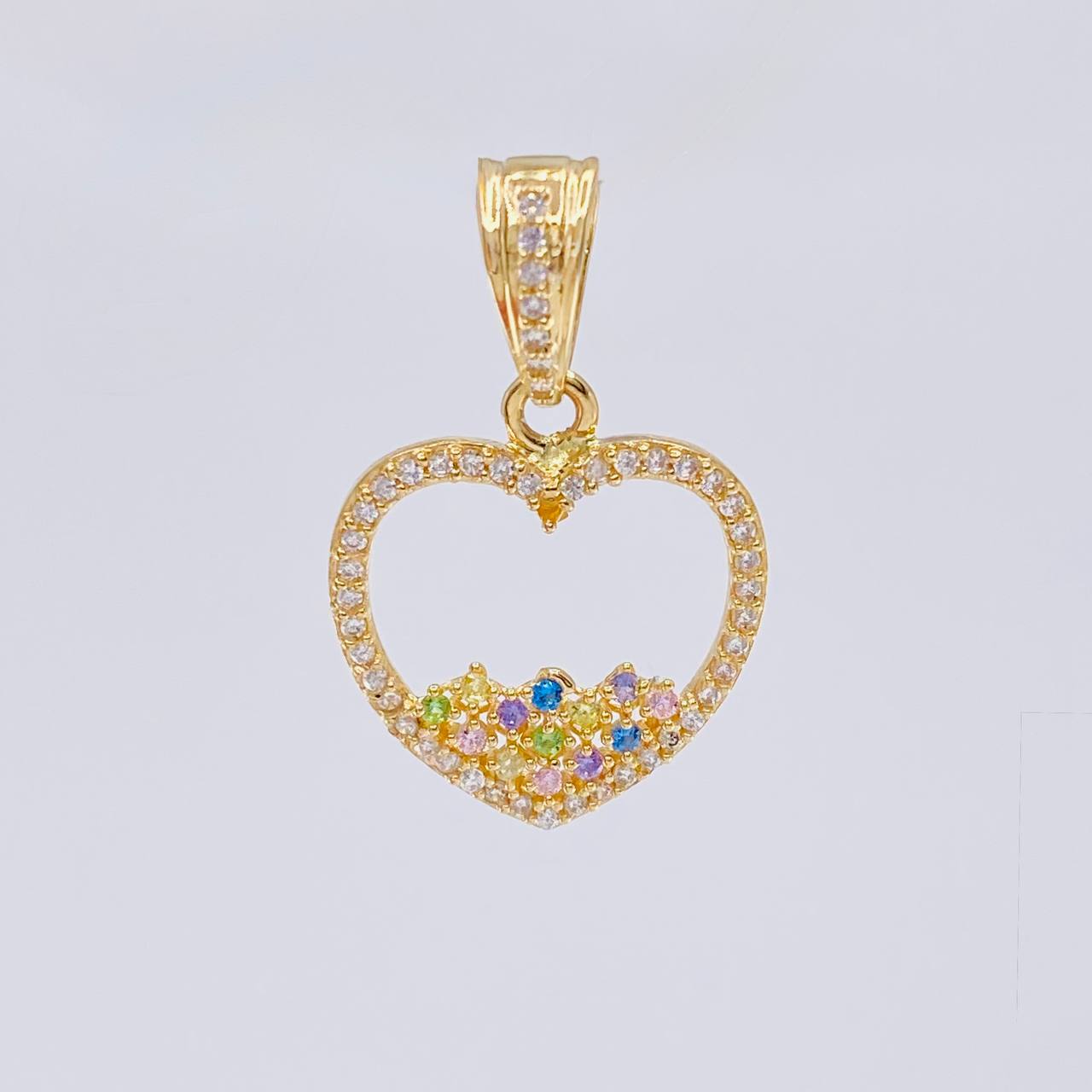 Dije Silueta Corazon 2.55 g / 1 in Oro Amarillo 18K