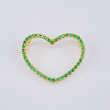 Dije Silueta Corazón 1.05 g / 3/4 in Oro Amarillo 18K