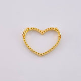 Dije Silueta Corazón 1.05 g / 3/4 in Oro Amarillo 18K