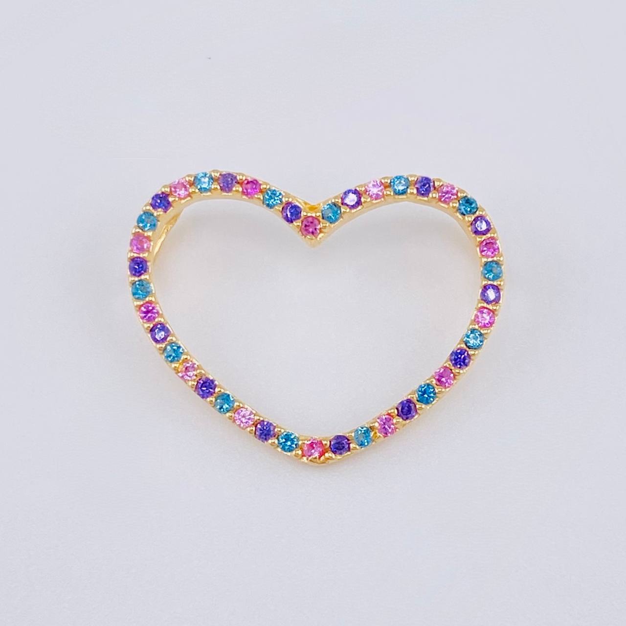 Dije Silueta Corazón 1.05 g / 3/4 in Oro Amarillo 18K