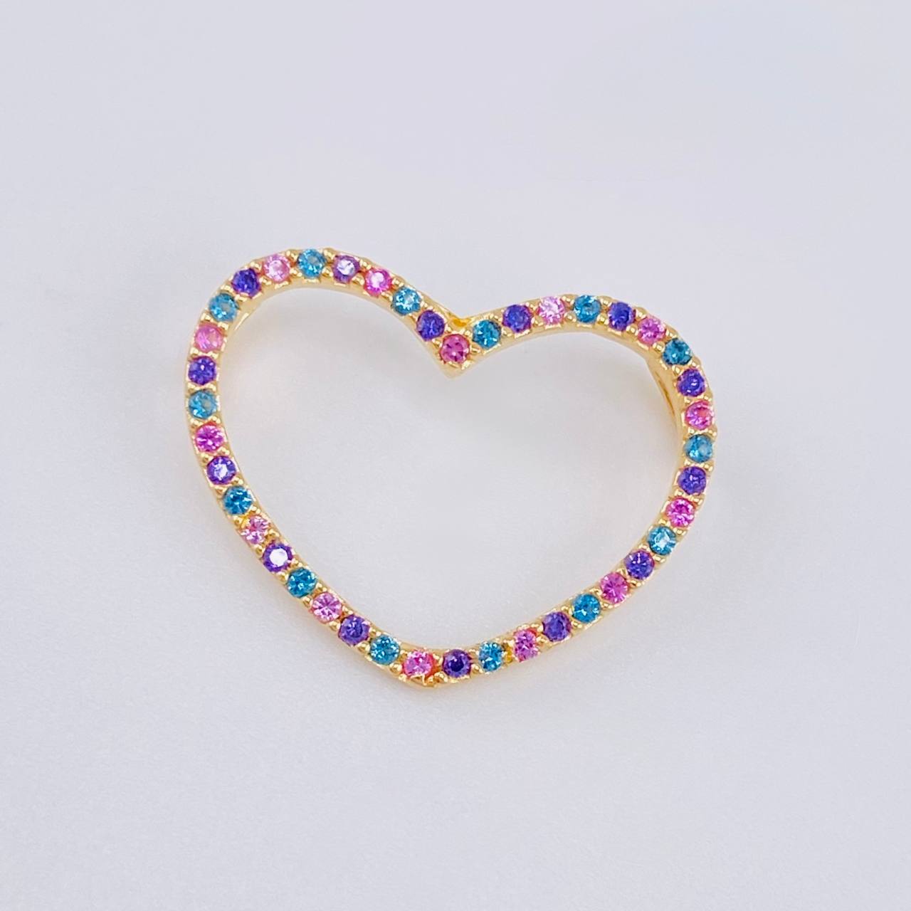 Dije Silueta Corazón 1.05 g / 3/4 in Oro Amarillo 18K