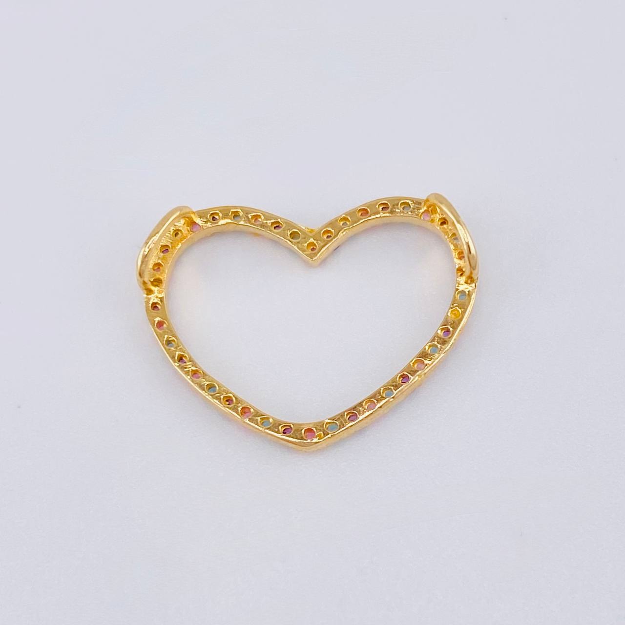 Dije Silueta Corazón 1.05 g / 3/4 in Oro Amarillo 18K
