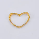 Dije Silueta Corazón 1.05 g / 3/4 in Oro Amarillo 18K