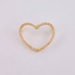 Dije Silueta Corazón 1.05 g / 3/4 in Oro Amarillo 18K