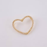 Dije Silueta Corazón 1.05 g / 3/4 in Oro Amarillo 18K