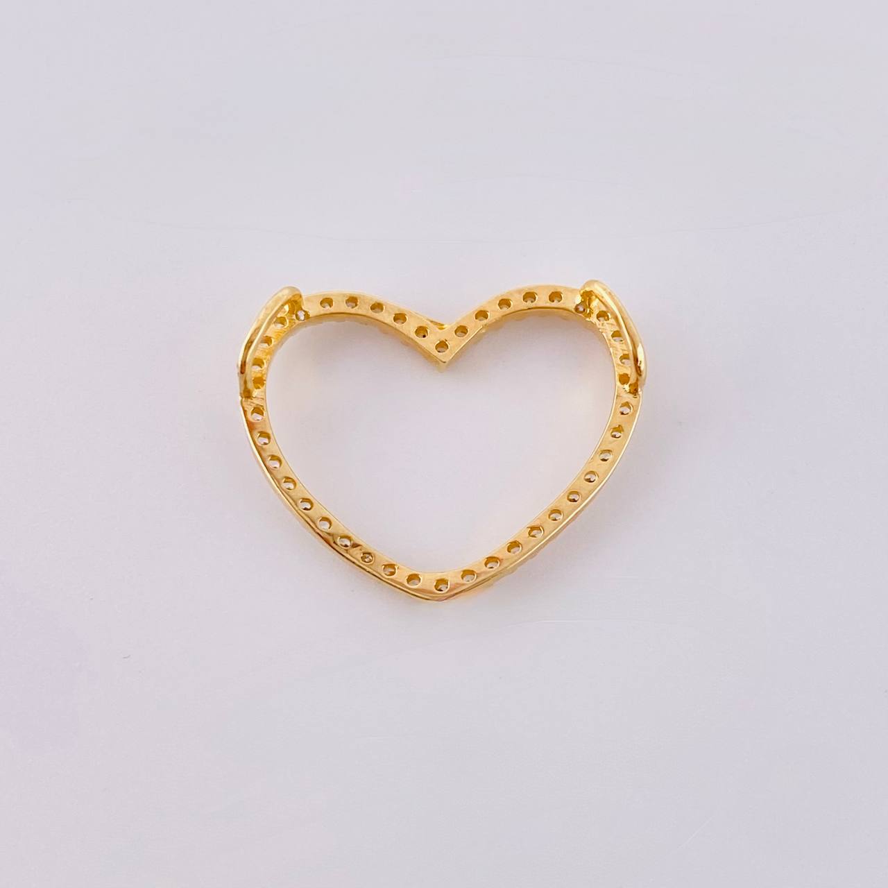 Dije Silueta Corazón 1.05 g / 3/4 in Oro Amarillo 18K