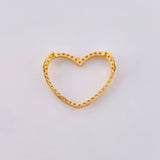 Dije Silueta Corazón 1.05 g / 3/4 in Oro Amarillo 18K