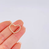 Dije Silueta Corazón 1.05 g / 3/4 in Oro Amarillo 18K