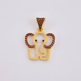 Dije Silueta Elefante 2.05 g / 1 in Oro Amarillo 18K