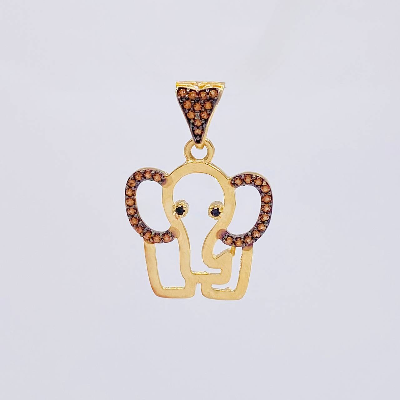Dije Silueta Elefante 2.05 g / 1 in Oro Amarillo 18K