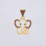 Dije Silueta Elefante 2.05 g / 1 in Oro Amarillo 18K