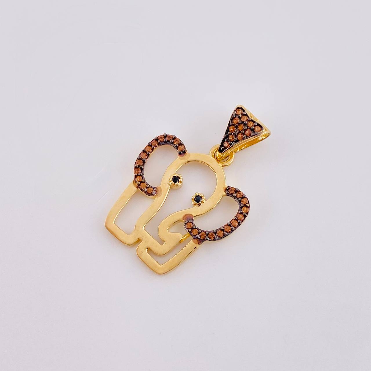 Dije Silueta Elefante 2.05 g / 1 in Oro Amarillo 18K
