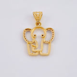 Dije Silueta Elefante 2.05 g / 1 in Oro Amarillo 18K