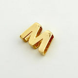 Herraje Letra M 0.5 g / 1/4 in Oro Amarillo 18K