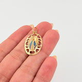 Dije Virgen Milagrosa 1gr / 1 1/4 in / Oro Amarillo +4 18K ©