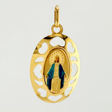 Dije Virgen Milagrosa 1gr / 1 1/4 in / Oro Amarillo +4 18K *