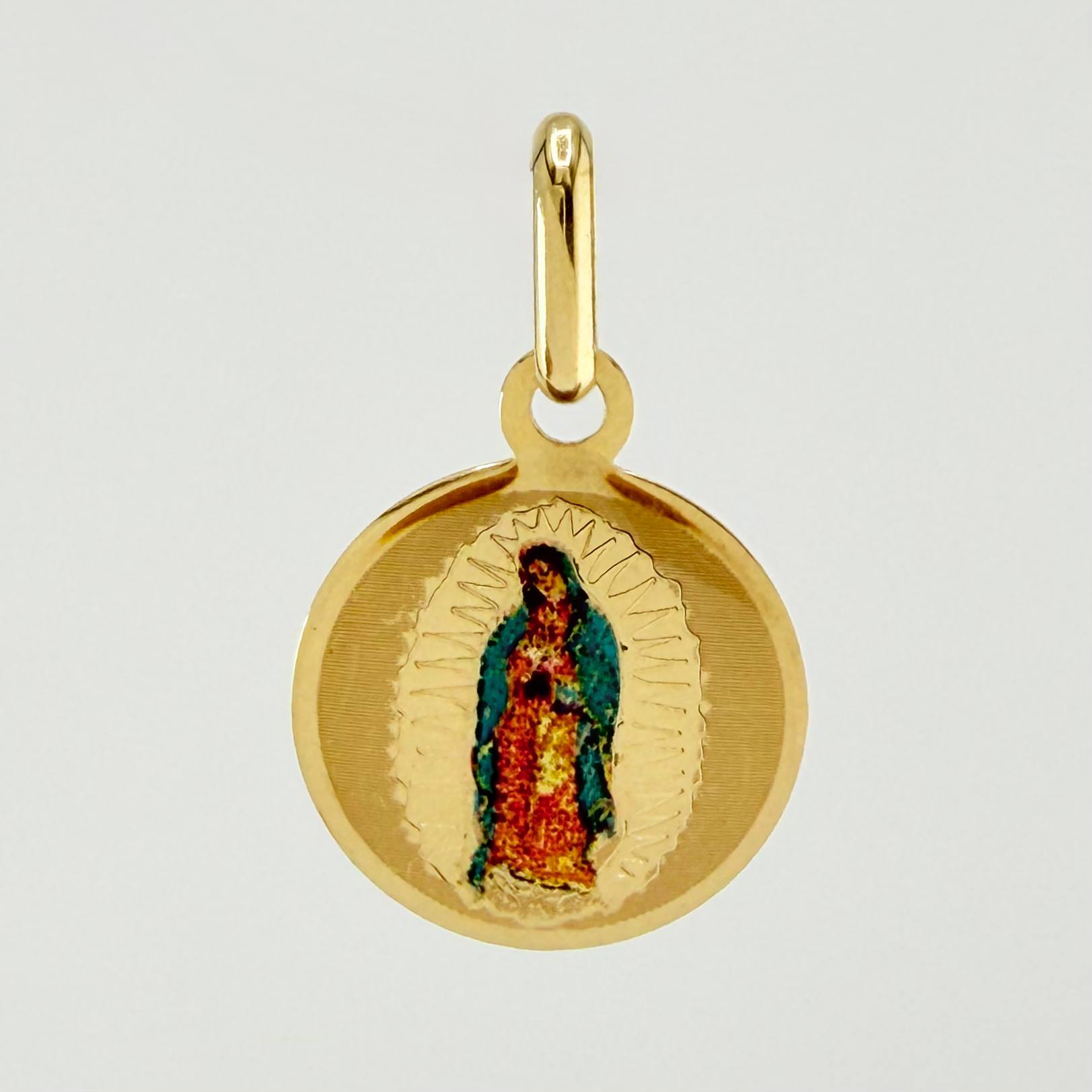 Dije Virgen Guadalupe 0.5gr / 3/4 in / Oro Amarillo +4 18K *