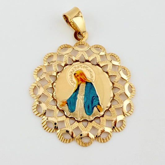 Dije Virgen Milagrosa 2.85gr / 1 1/2 in / Oro Amarillo +4 18K *