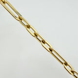 Pulso Paper Clip 6.8gr / 7 3/4 in / 6.5mm Oro Amarillo +4 18K ©