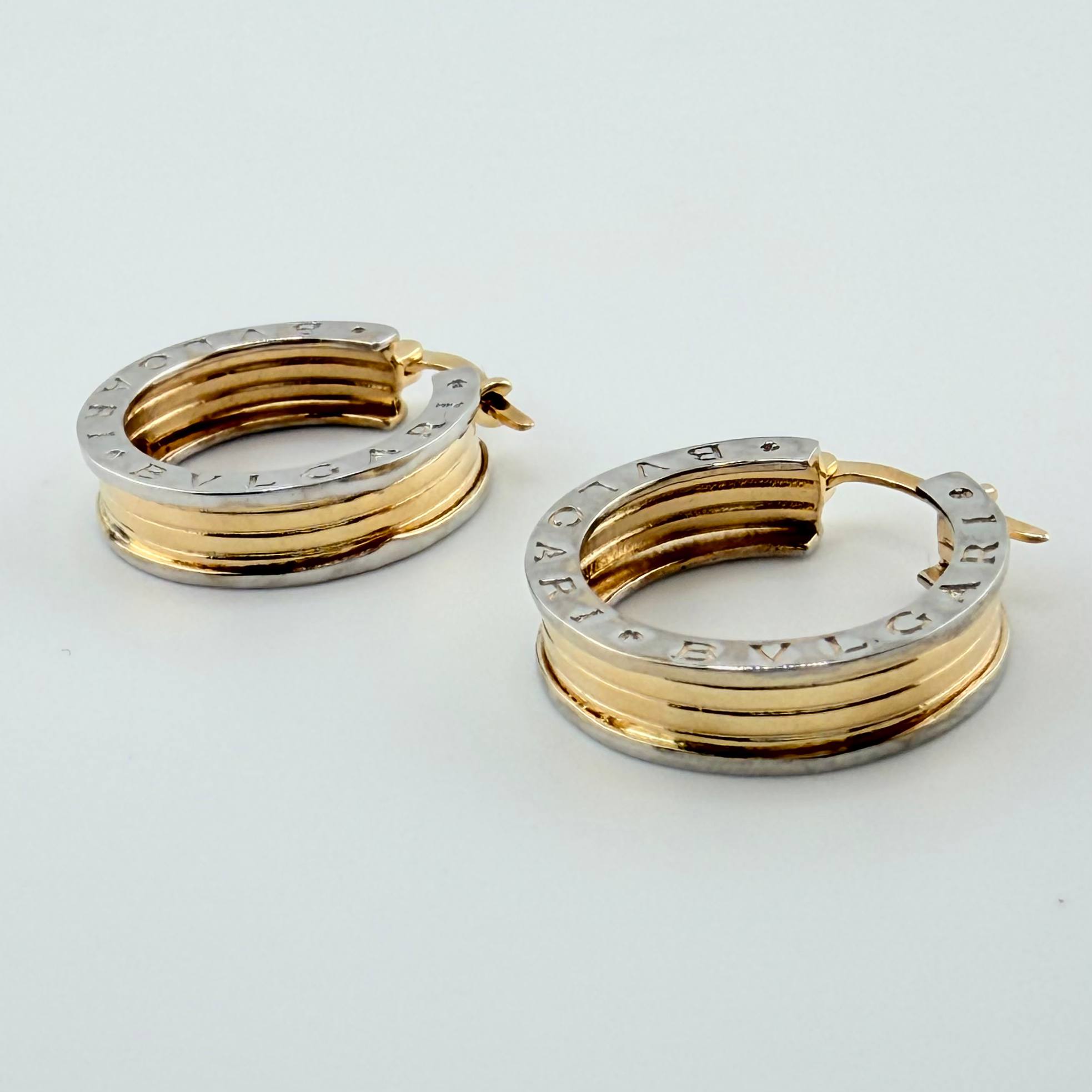 Candongas Rusticas 4gr / 1/2 in / Dos Oros Amarillo Blanco 18K
