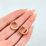 Candongas Cubana Parcial 3.8gr / 1/2 in / Oro Amarillo 18K