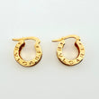 Candongas Rusticas 4gr / 1/2 in / Oro Amarillo 18K