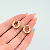 Candongas Rusticas 4gr / 1/2 in / Oro Amarillo 18K