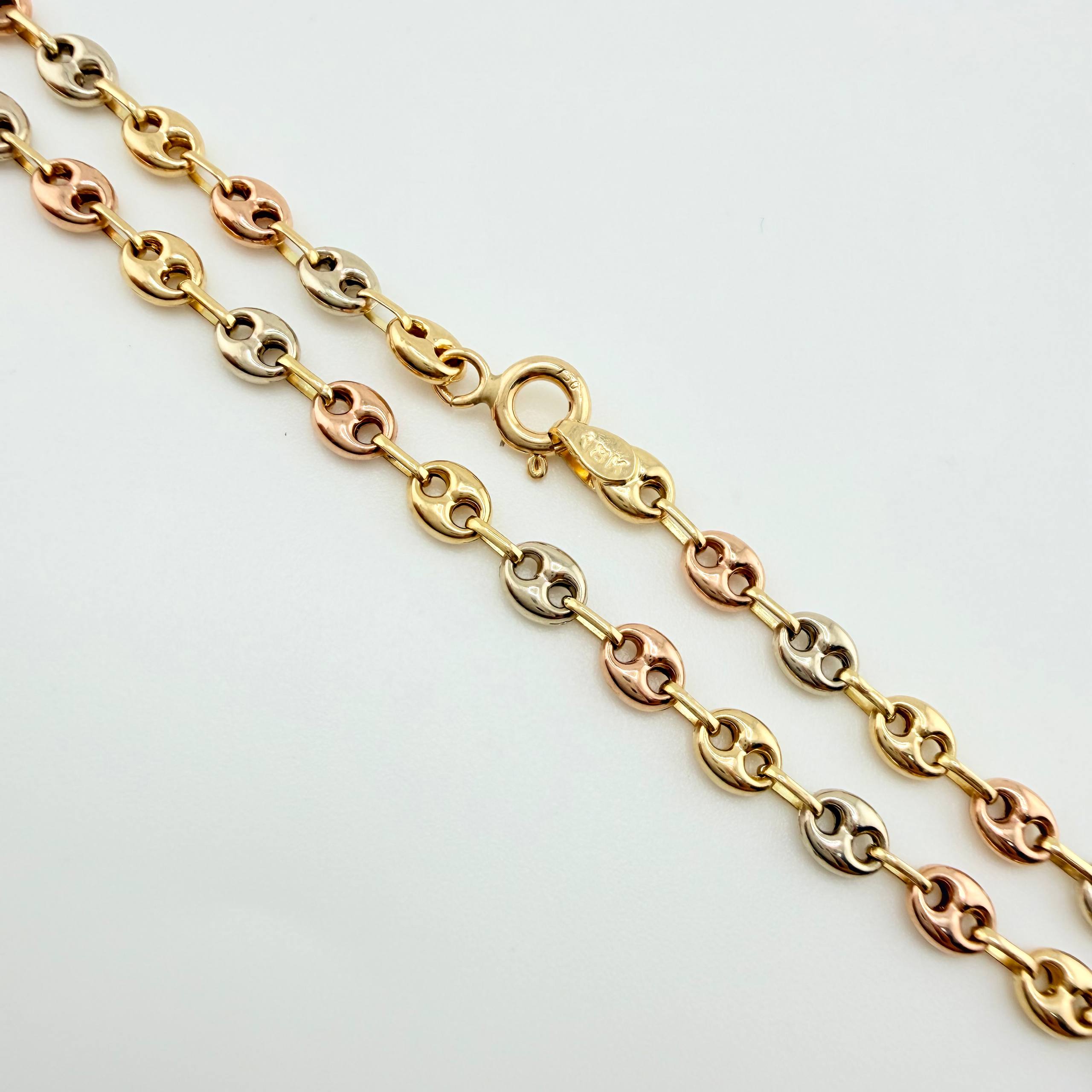 Tobillera GC 2.75gr / 9 3/4 in / 3.7mm Tres Oros 18K