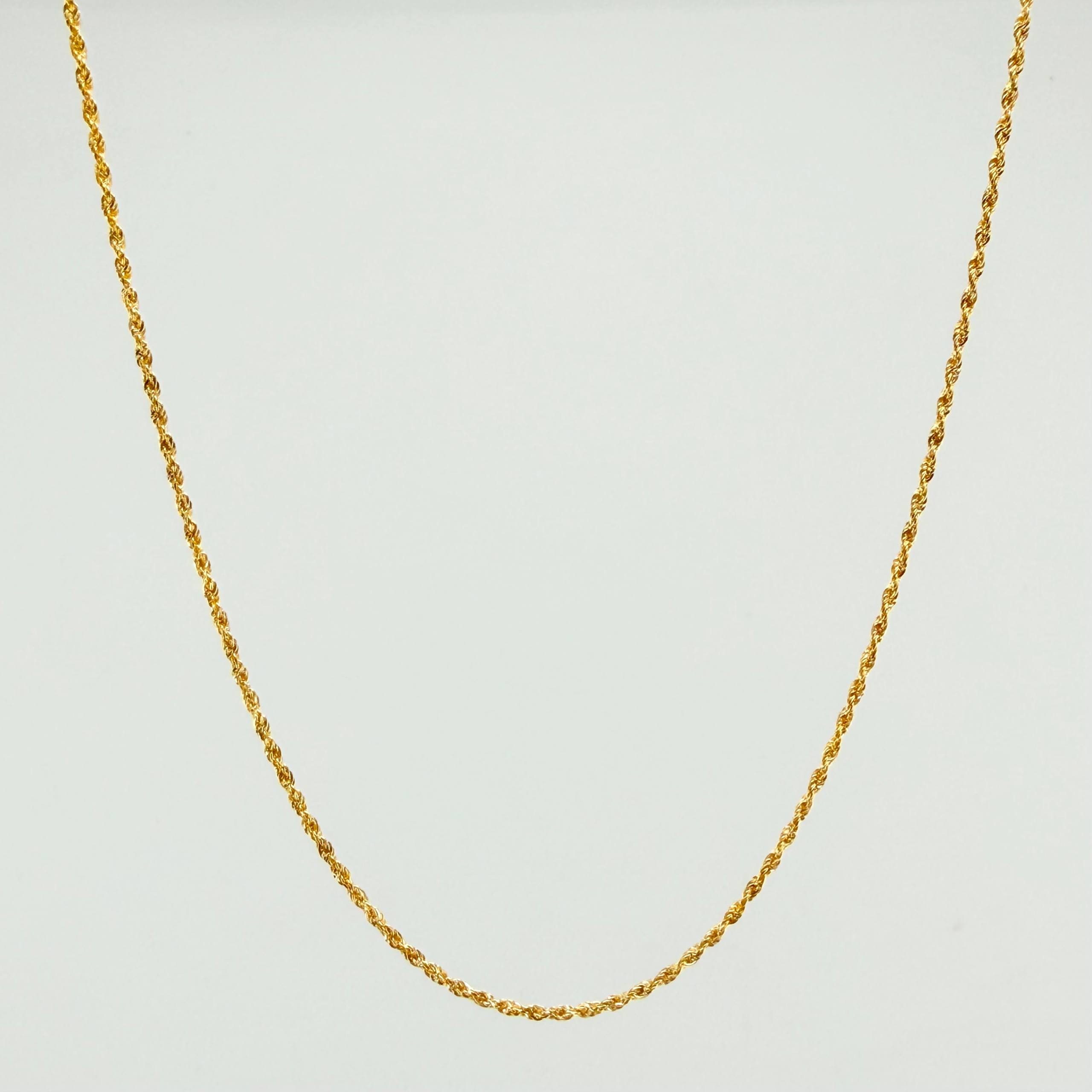 Cadena Lazo 1.1gr / 23 1/2 in / 1.2mm Oro Amarillo +3 18K