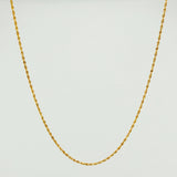 Cadena Lazo 1.1gr / 23 1/2 in / 1.2mm Oro Amarillo +3 18K