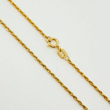 Cadena Lazo 1.1gr / 23 1/2 in / 1.2mm Oro Amarillo +3 18K