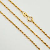 Cadena Lazo 1.1gr / 23 1/2 in / 1.2mm Oro Amarillo +3 18K