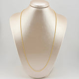 Cadena Lazo 1.1gr / 23 1/2 in / 1.2mm Oro Amarillo +3 18K