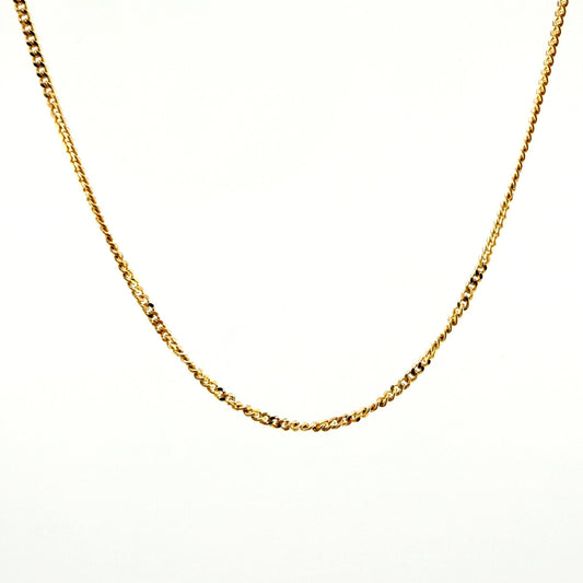 Cadena Cubana 5.45gr / 23 1/2 in / 1.5mm Oro Amarillo +1 18K