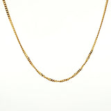Cadena Cubana 5.45gr / 23 1/2 in / 1.5mm Oro Amarillo +1 18K