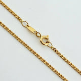 Cadena Cubana 5.45gr / 23 1/2 in / 1.5mm Oro Amarillo +1 18K