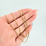 Cadena Cubana 5.45gr / 23 1/2 in / 1.5mm Oro Amarillo +1 18K