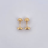 Topos GC 0.6gr / 5.7mm / Diamantados Oro Amarillo 18K &
