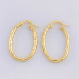 Candongas Mary Ovalada 1.6 g / 1 in Oro Amarillo 18K