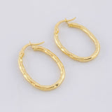 Candongas Mary Ovalada 1.6 g / 1 in Oro Amarillo 18K