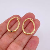 Candongas Mary Ovalada 1.6 g / 1 in Oro Amarillo 18K