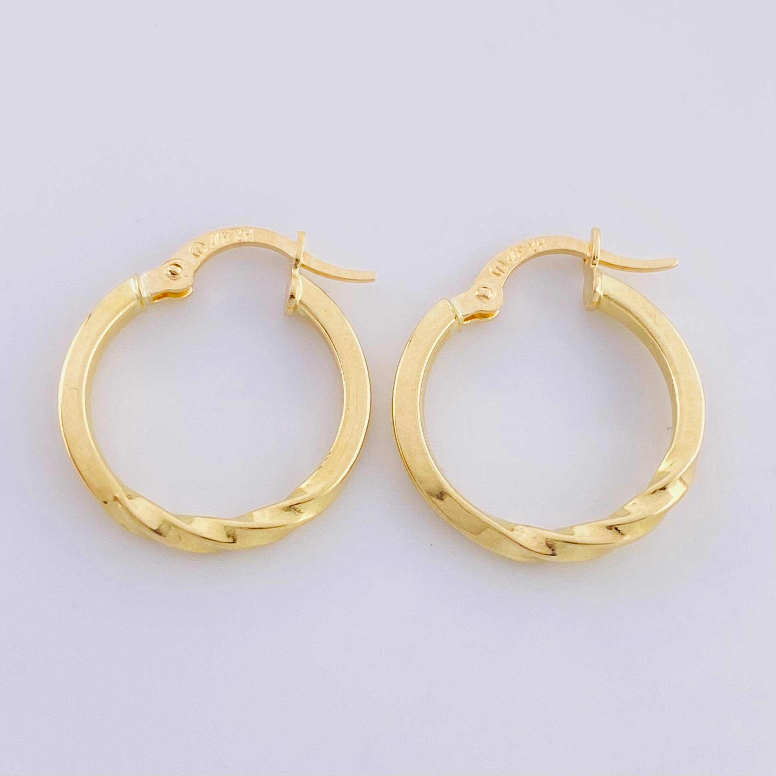 Candongas Lia 1.35 g / 3/4 in Oro Amarillo 18K